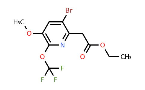 1806089-55-3 | 3-bromo-5-metoxi-6-(trifluorometoxi)piridina-2-acetato de etilo