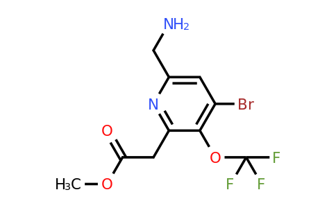 1806096-23-0 | Methyl 6-(aminomethyl)-4-bromo-3-(trifluoromethoxy)pyridine-2-acetate