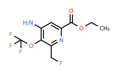 1806101-84-7 | Ethyl 4-amino-2-(fluoromethyl)-3-(trifluoromethoxy)pyridine-6-carboxylate