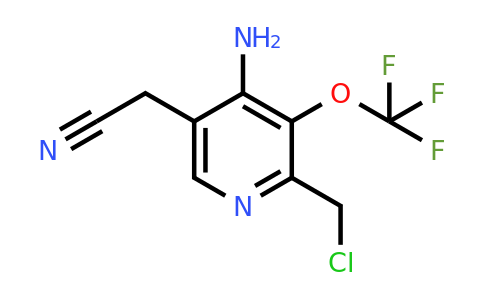 1806105-20-3 | 4-Amino-2-(chloromethyl)-3-(trifluoromethoxy)pyridine-5-acetonitrile