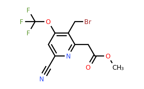 1806114-48-6 | Methyl 3-(bromomethyl)-6-cyano-4-(trifluoromethoxy)pyridine-2-acetate