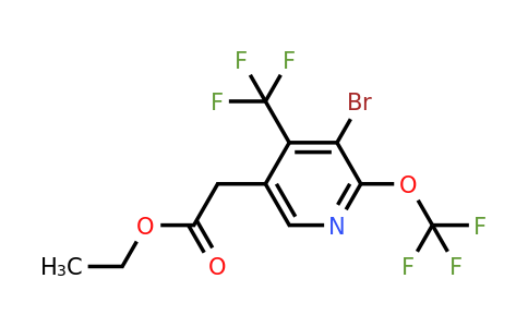 1806126-21-5 | Ethyl 3-bromo-2-(trifluoromethoxy)-4-(trifluoromethyl)pyridine-5-acetate