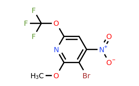 1806129-38-3 | 3-Bromo-2-methoxy-4-nitro-6-(trifluoromethoxy)pyridine