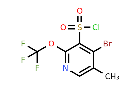 1806149-20-1 | 4-Bromo-5-methyl-2-(trifluoromethoxy)pyridine-3-sulfonyl chloride