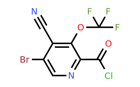 1806157-73-2 | 5-Bromo-4-cyano-3-(trifluoromethoxy)pyridine-2-carbonyl chloride
