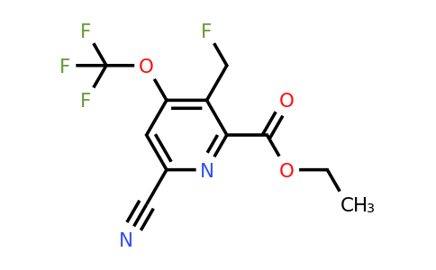 1806162-35-5 | Ethyl 6-cyano-3-(fluoromethyl)-4-(trifluoromethoxy)pyridine-2-carboxylate