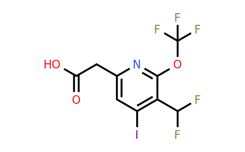 1806186-04-8 | 3-(Difluoromethyl)-4-iodo-2-(trifluoromethoxy)pyridine-6-acetic acid