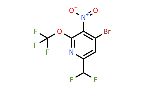 1806199-95-0 | 4-Bromo-6-(difluoromethyl)-3-nitro-2-(trifluoromethoxy)pyridine