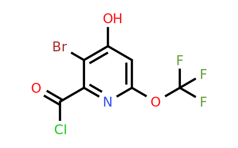 1806212-61-2 | 3-Bromo-4-hydroxy-6-(trifluoromethoxy)pyridine-2-carbonyl chloride