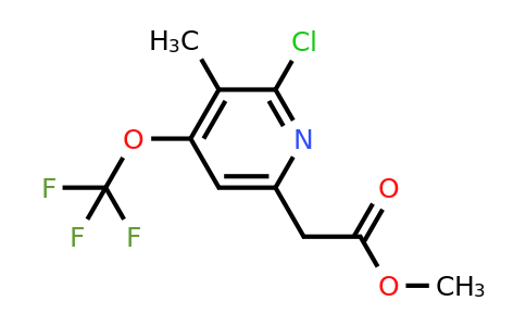 1806216-25-0 | Methyl 2-chloro-3-methyl-4-(trifluoromethoxy)pyridine-6-acetate
