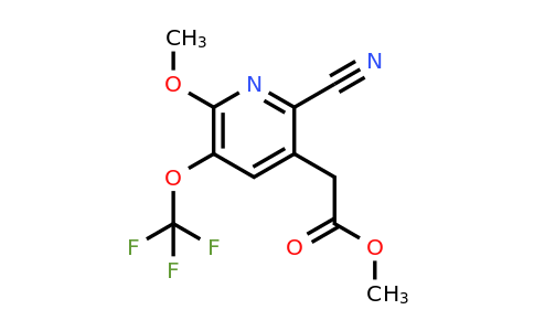 1806246-90-1 | Methyl 2-cyano-6-methoxy-5-(trifluoromethoxy)pyridine-3-acetate
