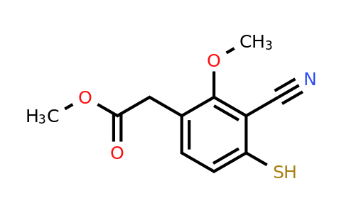 1806272-54-7 | Methyl 3-cyano-4-mercapto-2-methoxyphenylacetate