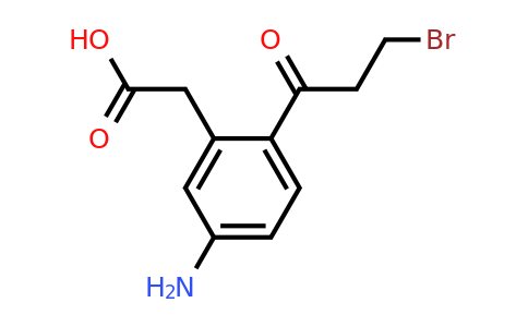 1806297-42-6 | 5-Amino-2-(3-bromopropanoyl)phenylacetic acid