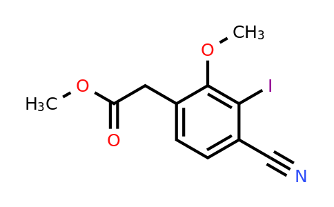 1806320-29-5 | Methyl 4-cyano-3-iodo-2-methoxyphenylacetate