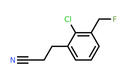 1806324-78-6 | 3-(2-Chloro-3-(fluoromethyl)phenyl)propanenitrile