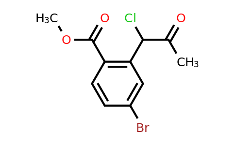 1806333-98-1 | Methyl 4-bromo-2-(1-chloro-2-oxopropyl)benzoate