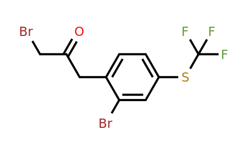 1806336-80-0 | 1-Bromo-3-(2-bromo-4-(trifluoromethylthio)phenyl)propan-2-one