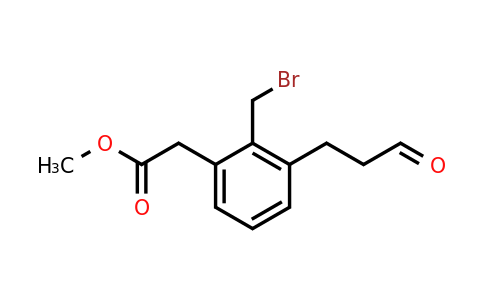 1806355-18-9 | Methyl 2-(bromomethyl)-3-(3-oxopropyl)phenylacetate