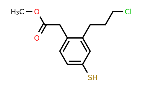 1806358-44-0 | Methyl 2-(3-chloropropyl)-4-mercaptophenylacetate