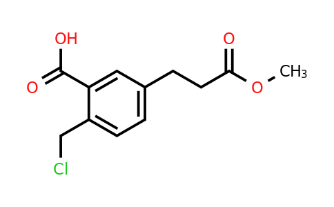 1806360-62-2 | 2-(Chloromethyl)-5-(3-methoxy-3-oxopropyl)benzoic acid