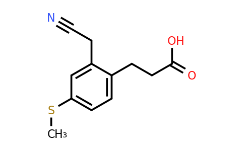 1806373-03-4 | 2-(2-Carboxyethyl)-5-(methylthio)phenylacetonitrile