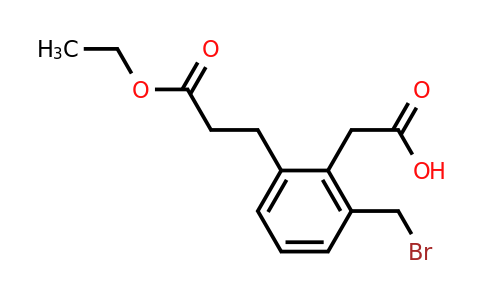 1806373-31-8 | Ethyl 3-(3-(bromomethyl)-2-(carboxymethyl)phenyl)propanoate