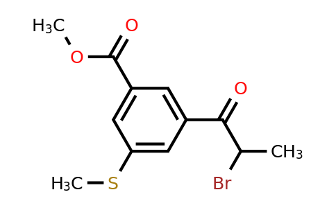 1806375-33-6 | Methyl 3-(2-bromopropanoyl)-5-(methylthio)benzoate