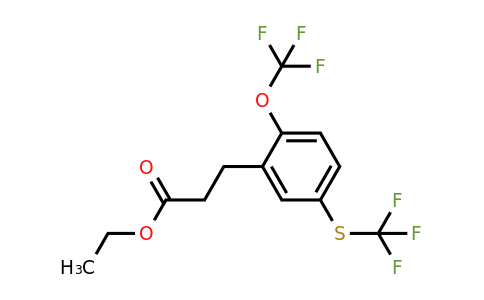 1806390-57-7 | Ethyl 3-(2-(trifluoromethoxy)-5-(trifluoromethylthio)phenyl)propanoate