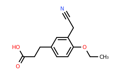 1806396-95-1 | 5-(2-Carboxyethyl)-2-ethoxyphenylacetonitrile