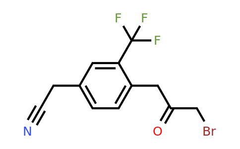 1806412-19-0 | 4-(3-Bromo-2-oxopropyl)-3-(trifluoromethyl)phenylacetonitrile