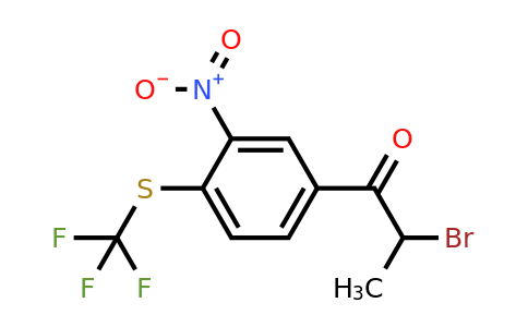 1806418-03-0 | 2-Bromo-1-(3-nitro-4-(trifluoromethylthio)phenyl)propan-1-one