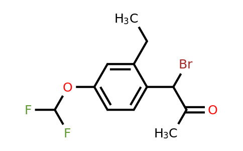 1806418-85-8 | 1-Bromo-1-(4-(difluoromethoxy)-2-ethylphenyl)propan-2-one