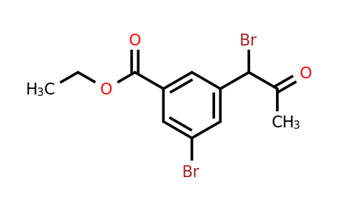 1806420-34-7 | Ethyl 3-bromo-5-(1-bromo-2-oxopropyl)benzoate
