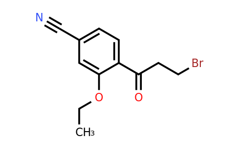 1806424-46-3 | 4-(3-Bromopropanoyl)-3-ethoxybenzonitrile