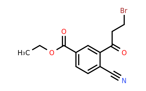 1806437-10-4 | 3-(3-bromopropanoil)-4-cianobenzoato de etilo