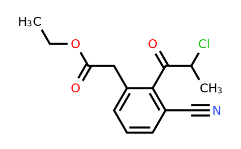 1806437-39-7 | Ethyl 2-(2-chloropropanoyl)-3-cyanophenylacetate