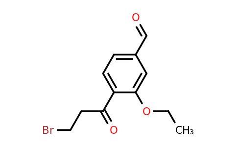 1806444-13-2 | 4-(3-Bromopropanoyl)-3-ethoxybenzaldehyde