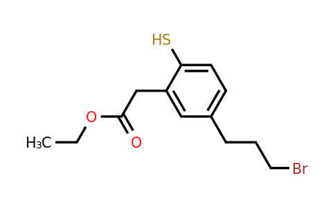 1806458-53-6 | Ethyl 5-(3-bromopropyl)-2-mercaptophenylacetate
