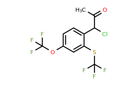 1806467-34-4 | 1-Chloro-1-(4-(trifluoromethoxy)-2-(trifluoromethylthio)phenyl)propan-2-one