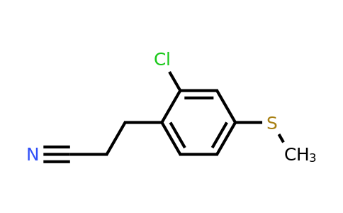 1806468-11-0 | 3-(2-Chloro-4-(methylthio)phenyl)propanenitrile