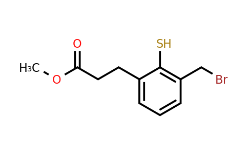 1806478-44-3 | Methyl 3-(bromomethyl)-2-mercaptophenylpropanoate
