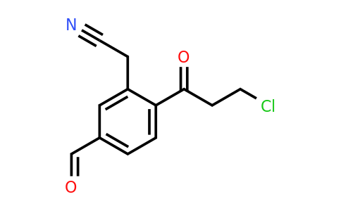 1806482-53-0 | 2-(3-Chloropropanoyl)-5-formylphenylacetonitrile