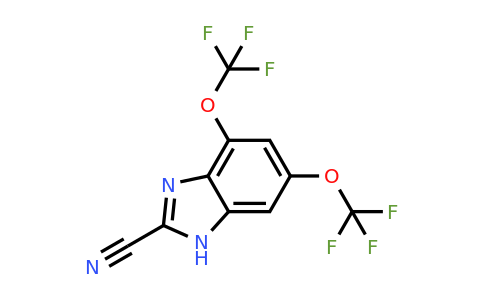 1806489-92-8 | 4,6-Bis(trifluoromethoxy)-2-cyano-1H-benzimidazole