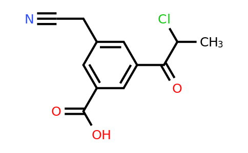 1806503-03-6 | 3-Carboxy-5-(2-chloropropanoyl)phenylacetonitrile