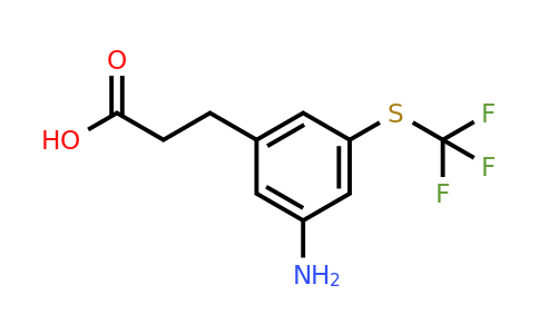 1806506-72-8 | 3-(3-Amino-5-(trifluoromethylthio)phenyl)propanoic acid