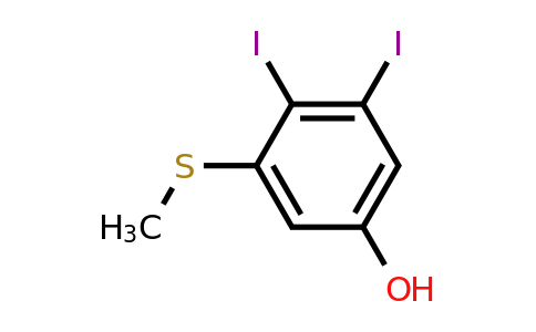 1806533-91-4 | 2,3-Diiodo-5-hydroxythioanisole