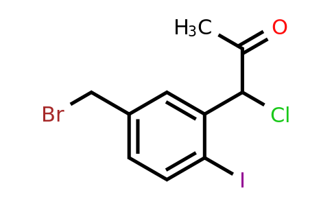 1806543-02-1 | 1-(5-(Bromomethyl)-2-iodophenyl)-1-chloropropan-2-one