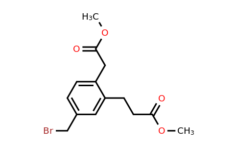 1806545-02-7 | Methyl 4-(bromomethyl)-2-(3-methoxy-3-oxopropyl)phenylacetate