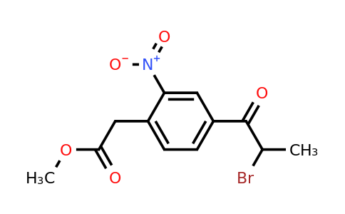 1806546-24-6 | Methyl 4-(2-bromopropanoyl)-2-nitrophenylacetate