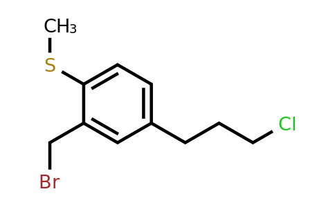 1806581-96-3 | 5-(3-Chloropropyl)-2-(methylthio)benzyl bromide